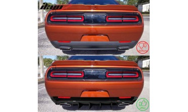 Дифузор заднього бампера з ребрами Dodge Challenger (2015-2021) v4 фото