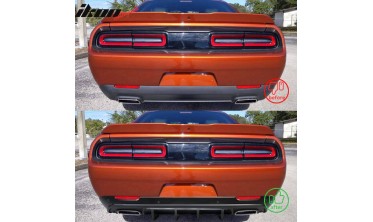 Диффузор заднего бампера с ребрами Dodge Challenger (2015-2021) v3 фото