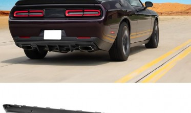 Диффузор заднего бампера с ребрами Dodge Challenger (2015-2021) v3 фото