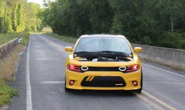 Решітка радіатора Dodge Charger (2015-2021) srt scat pack styl led фото