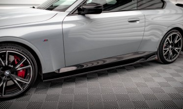 Боковые диффузоры на пороги BMW 2 Coupe G42 M-Pack / M240i вер. 1 фото