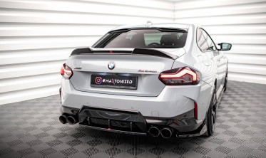 Центральна тюнінг накладка на задній бампер BMW 2 Coupe M240i G42 фото
