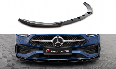 Тюнинговый диффузор на передний бампер Mercedes C W206 AMG-Line вер. 1 фото