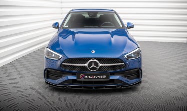 Тюнинговый диффузор на передний бампер Mercedes C W206 AMG-Line вер. 1 фото