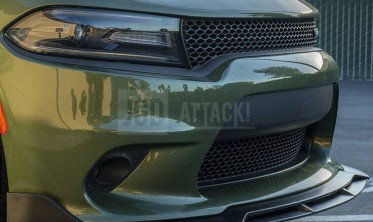 Тюнинговый диффузор переднего бампера Dodge Charger 2015-2021 srt v2 фото