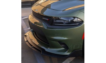 Тюнинговый диффузор переднего бампера Dodge Charger 2015-2021 srt v2 фото