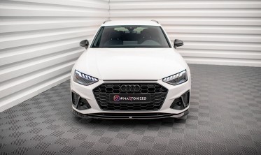 Нижній дифузор на передній бампер Audi A4 B9 S-Line/S4 рестайл вер. 2 фото