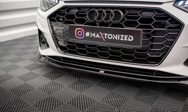 Нижній дифузор на передній бампер Audi A4 B9 S-Line/S4 рестайл вер. 2 фото