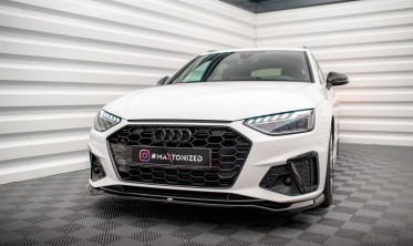 Нижній дифузор на передній бампер Audi A4 B9 S-Line/S4 рестайл вер. 2 фото