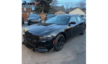 Тюнинговый диффузор переднего бампера Dodge Charger 2015-2021 v2 gloss фото