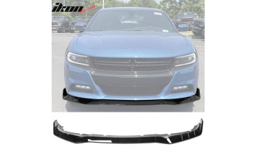 Тюнинговый диффузор переднего бампера Dodge Charger 2015-2021 v2 gloss фото