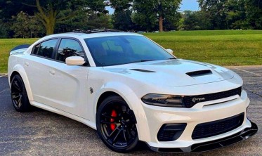 Тюнинговый диффузор переднего бампера Dodge Charger 2020-2022 wide body фото