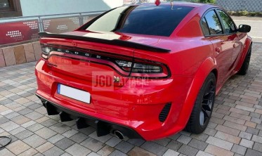 Тюнинговый диффузор заднего бампера Dodge Charger 2020-2022 wide body фото