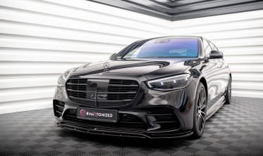 Тюнинговая накладка на передний бампер Mercedes S W223 AMG-Line фото