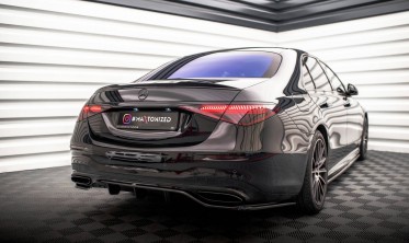 Тюнинговый 3D спойлер крышки багажника Mercedes S W223 AMG-Line фото