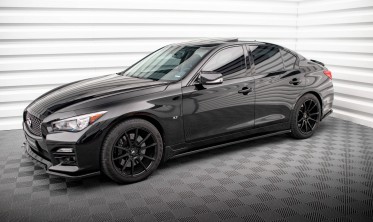 Бічні дифузори (лістви) на пороги Infiniti Q50 Mk1 S версія фото