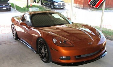 Тюнинговый диффузор переднего бампера Chevrolet Corvette 2005-2013 zr1 style фото
