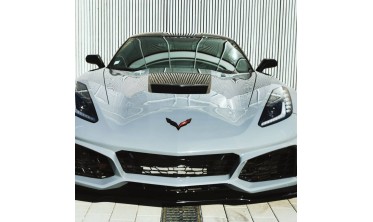 Тюнинговый передний бампер Chevrolet Corvette 2014-2019 zr1 style фото