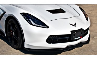 Диффузор переднего бампера Chevrolet Corvette (2014-2019) stingrey style фото