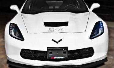 Дифузор переднього бампера Chevrolet Corvette (2014-2019) stingrey style фото