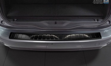 Черная защитная накладка на задний бампер Citroen Grand C4 Space Tourer (Picasso 2) фото