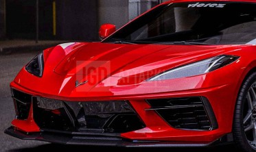 Дифузор переднього бампера Chevrolet Corvette (2020-...) vzr1 style фото