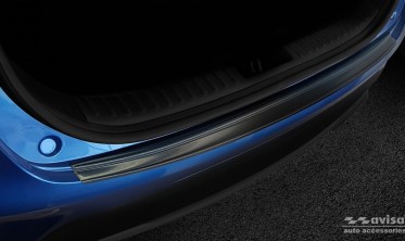 Черная защитная листва на задний бампер Kia XCeed фото
