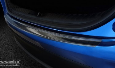 Черная защитная листва на задний бампер Kia XCeed фото