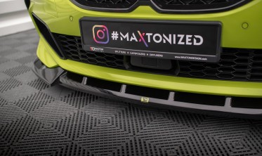 Нижня накладка на передній бампер BMW 1 F40 M-Pack/M135i вер. 6 фото
