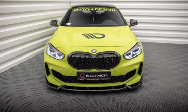 Нижний диффузор под передний бампер BMW 1 F40 M-Pack / M135i вер. 7 фото
