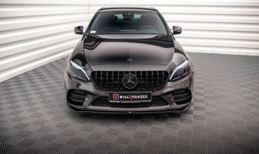 Тюнінгова накладка на передній бампер Mercedes C AMG Line/C43 AMG W205/C205 вер. 1 фото