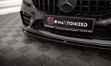 Тюнінгова накладка на передній бампер Mercedes C AMG Line/C43 AMG W205/C205 вер. 1 фото