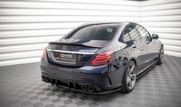 Боковые накладки на задний бампер Mercedes C W205 C43 sedan послерестайл фото