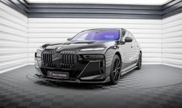 Нижний диффузор на передний бампер BMW 7 M-Pack / M760e / i7 M-Pack G70 вер. 2 фото