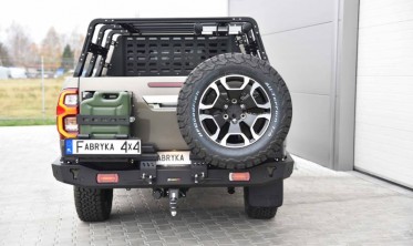 Силовий задній бампер Toyota Hilux (2020...) довгий led фото