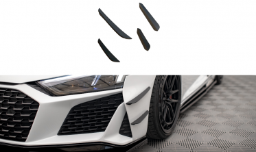 Комплект накладок на передний бампер (Canards) Audi R8 Mk2 послерестайл фото
