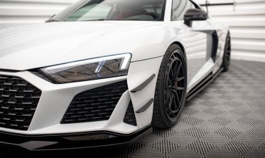 Комплект накладок на передний бампер (Canards) Audi R8 Mk2 послерестайл фото