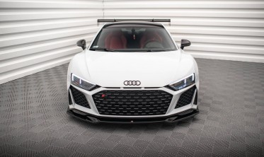 Передний диффузор под бампер Audi R8 Mk2 рестайл вер. 3 фото