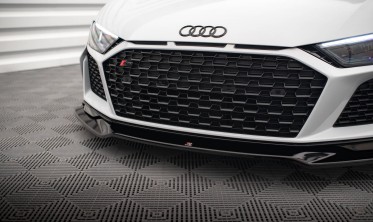 Передний диффузор под бампер Audi R8 Mk2 рестайл вер. 3 фото