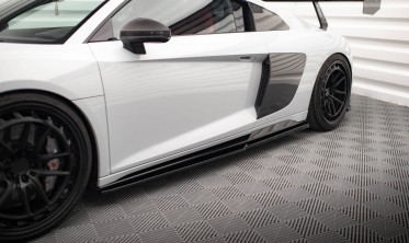 Тюнинговые листвы под пороги Audi R8 Mk2 послерестайл вер. 2 фото