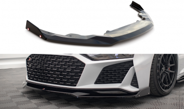 Диффузор + накладки на передний бампер Audi R8 Mk2 рестайл фото