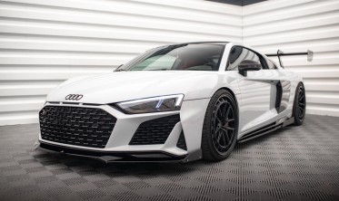 Диффузор + накладки на передний бампер Audi R8 Mk2 рестайл фото