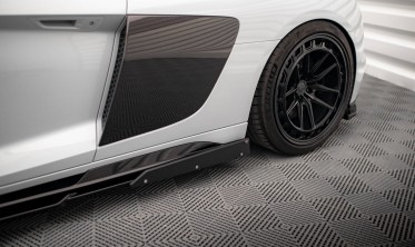 Боковые диффузоры + накладки на пороги Audi R8 Mk2 послерестайл фото
