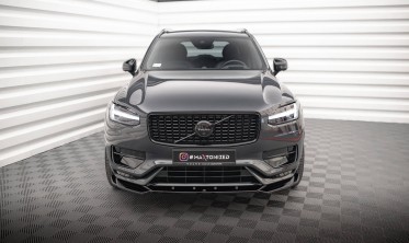 Тюнинговая накладка под передний бампер Volvo XC90 Mk2 R-Design послерестайл вер. 1 фото