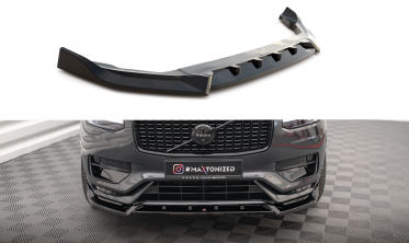 Нижний диффузор на передний бампер Volvo XC90 Mk2 R-Design рестайл вер. 2 фото