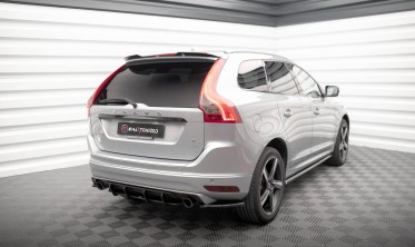 Центральний дифузор на задній бампер Street Pro Volvo XC60 Mk1 рестайл R-Design фото