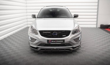 Тюнінгова накладка під передній бампер Volvo XC60 Mk1 R-Design післярестайл фото