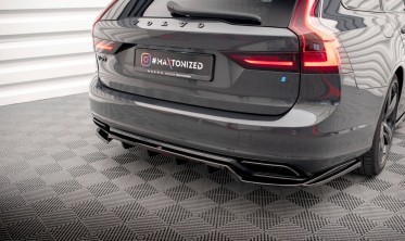 Тюнінг накладка (дифузор) на задній бампер Volvo V90 Mk2 R-Design фото