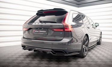Тюнінг накладка (дифузор) на задній бампер Volvo V90 Mk2 R-Design фото