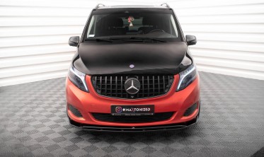 Тюнинговая накладка под передний бампер Mercedes V-Class W447 дорестайл вер. 4 фото